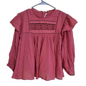 Free People Pink Blouse
